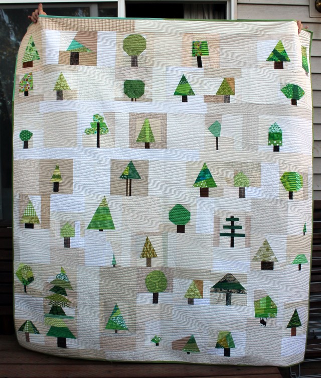 wonky tree quilt